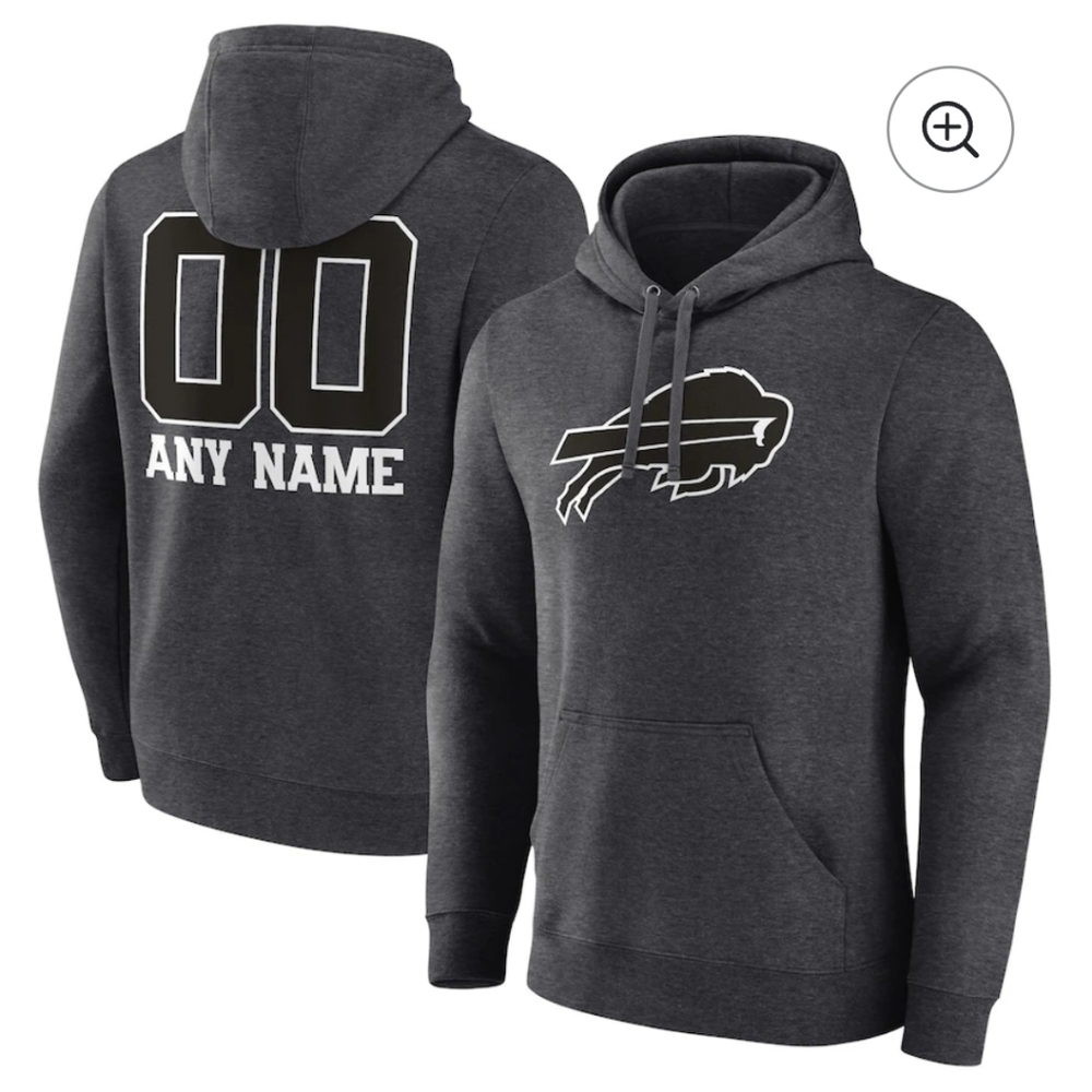 NWT Buffalo Bills Dalton Kincaid 86 Hoodie Charcoal Med